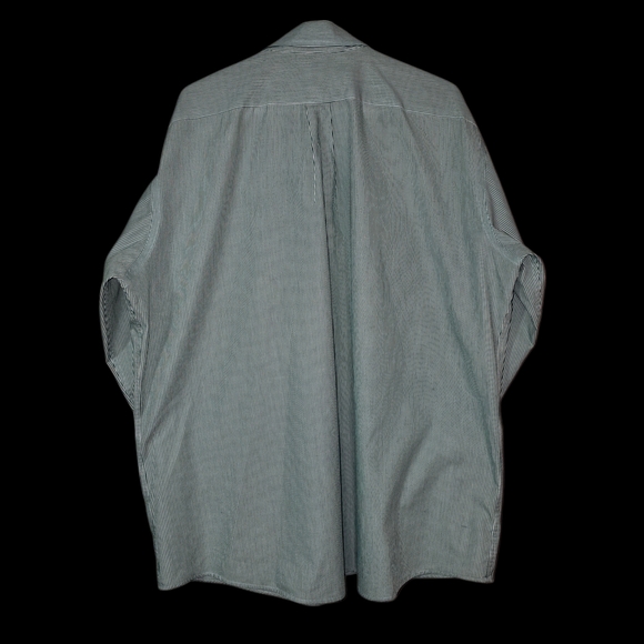 U.S. Polo Assn. Green and White Striped Shirt - Picture 2 of 6